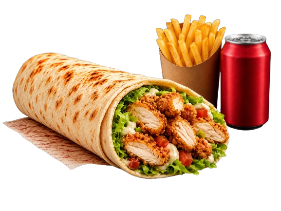 Menú Wrap de Pollo Crujiente